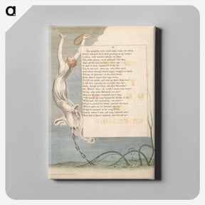 アートパネル-Young's Night Thoughts, Page 16, Oft Bursts My Song beyond the Bounds of Life - ウィリアム ブレイク Canvas.