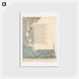 アートポストカード-Young's Night Thoughts, Page 16, Oft Bursts My Song beyond the Bounds of Life - ウィリアム ブレイク Postcard.