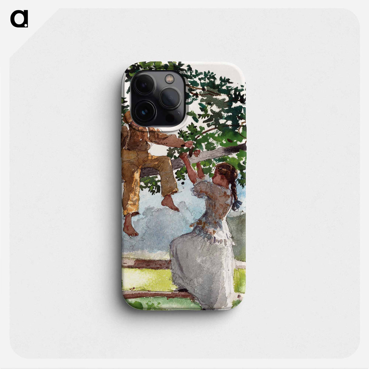 On the Fence - Winslow Homer Phone Case.