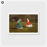 アートポストカード-A Game of Croquet
 - イェール大学アートギャラリー Postcard.