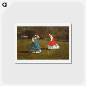 アートポストカード-A Game of Croquet
 - イェール大学アートギャラリー Postcard.