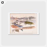 アートポストカード-(unknown) part of a sketchbook - アルバート エーデルフェルト Postcard.