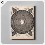 Knob with white medallion - アルブレヒト デューラー Canvas.