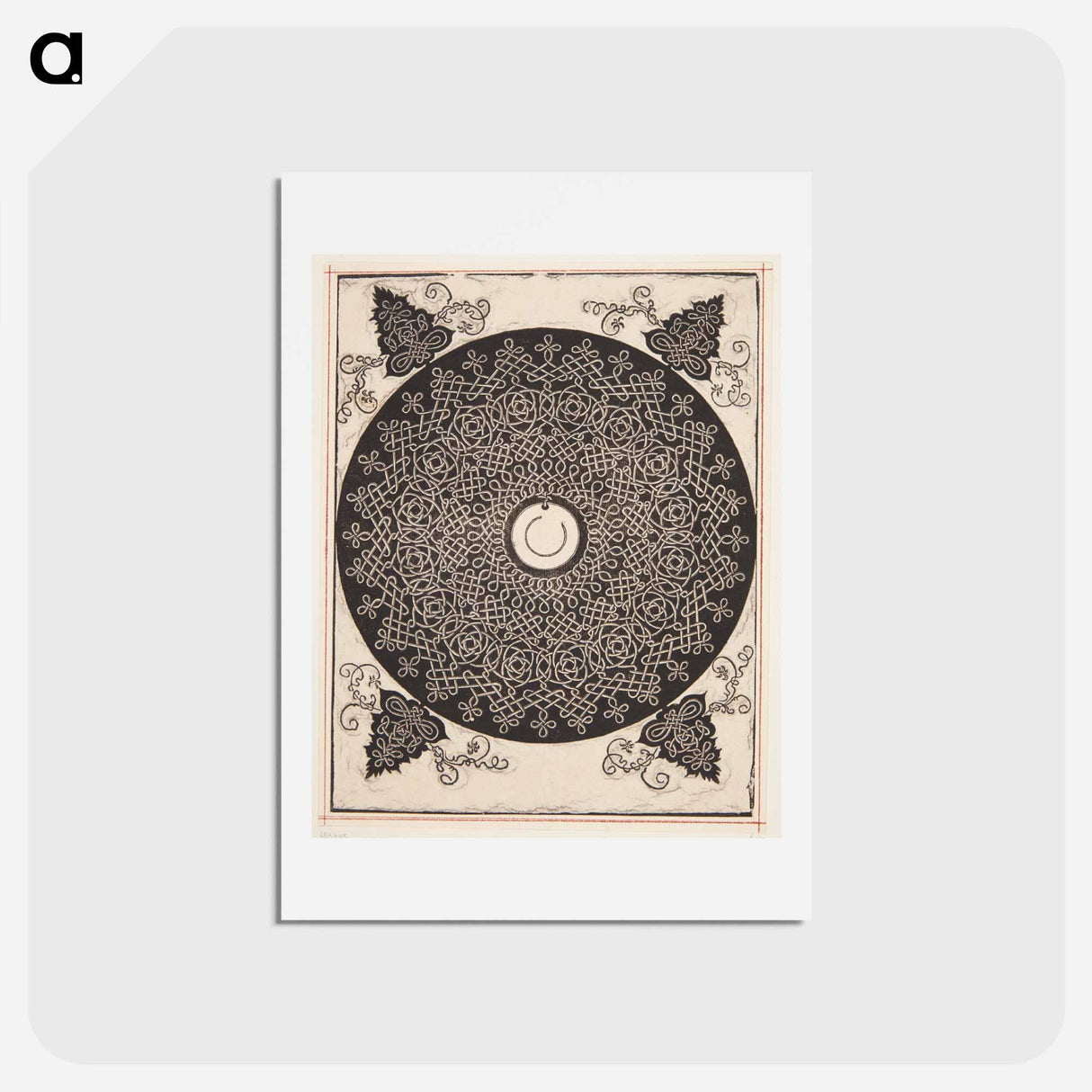 アートポストカード-Knob with white medallion - アルブレヒト デューラー Postcard.