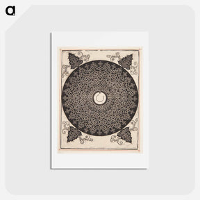 アートポストカード-Knob with white medallion - アルブレヒト デューラー Postcard.
