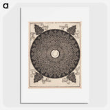 アートポスター-Knob with white medallion - アルブレヒト デューラー Poster.