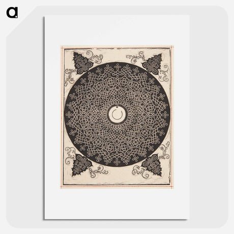 アートポスター-Knob with white medallion - アルブレヒト デューラー Poster.