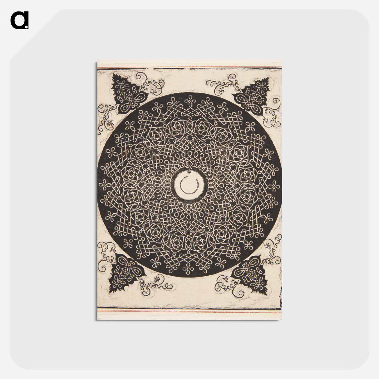 アートポストカード-Knob with white medallion - アルブレヒト デューラー Postcard.