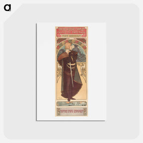 アートポストカード-Hamlet - アルフォンス ミュシャ Postcard.