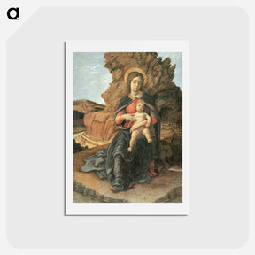 アートポストカード-Madonna of the Cave - アンドレア マンテーニャ Postcard.