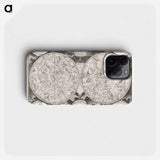 Hemelkaart met de noordelijke en zuidelijke sterrenbeelden - アンティーク地図 Phone Case.