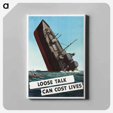 アートパネル-Loose Talk Can Cost Lives
 - ボストン公共図書館 Canvas.