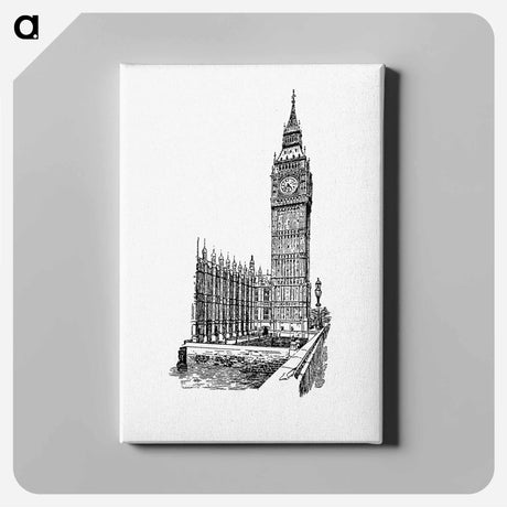 アートパネル-Clock Towers of the British Isles Illustrated
 - 大英図書館 Canvas.