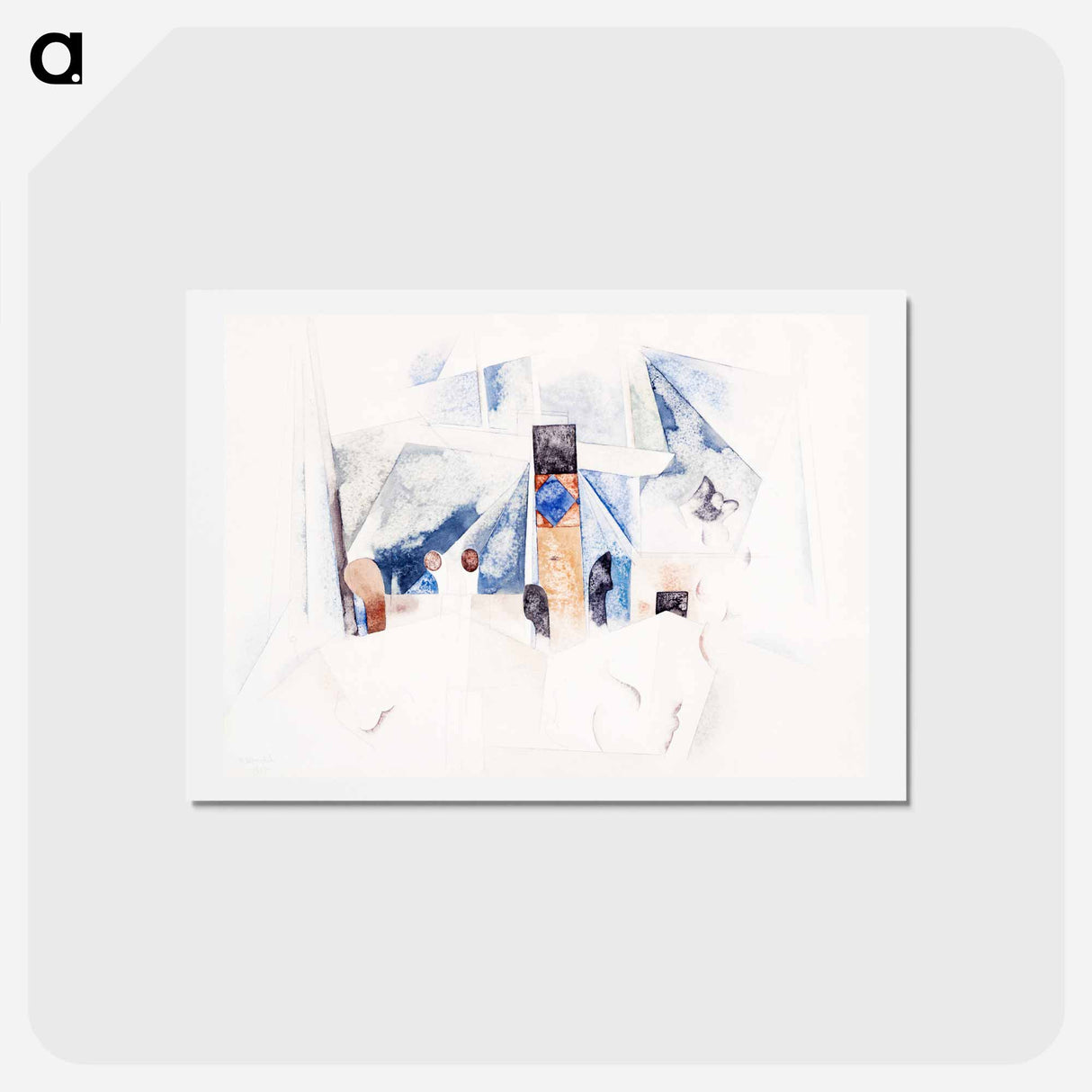 アートポストカード-Bermuda Landscape No. 1 - チャールズ デムス Postcard.