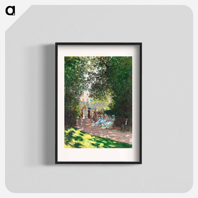 The Parc Monceau - クロード モネ Poster.