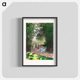 The Parc Monceau - Claude Monet Poster.