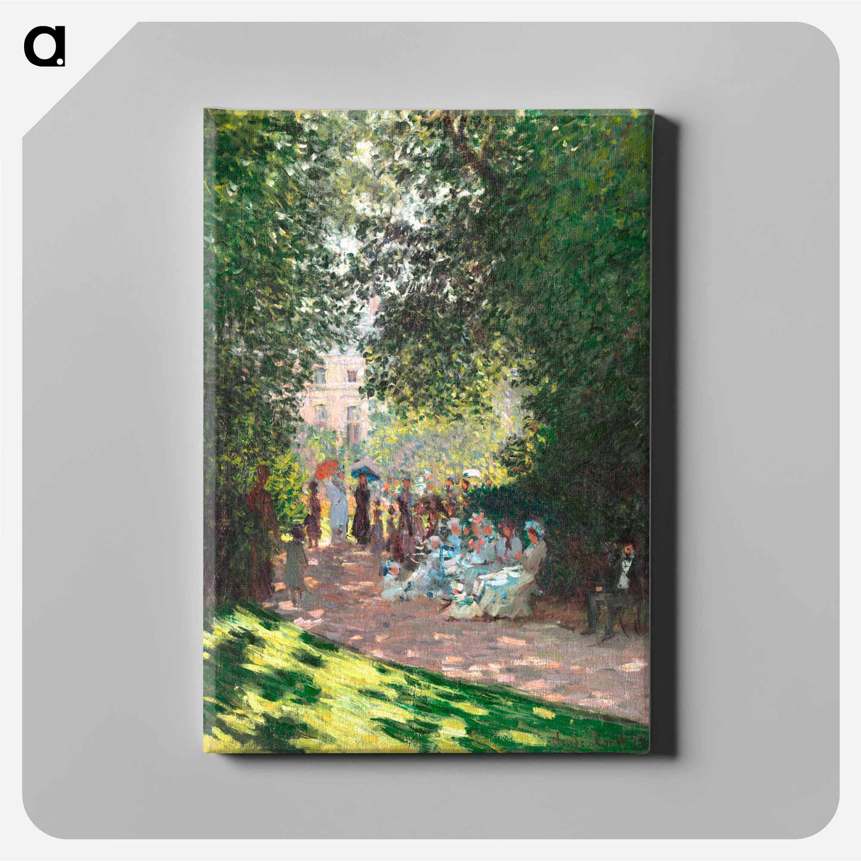 The Parc Monceau - クロード モネ Canvas.