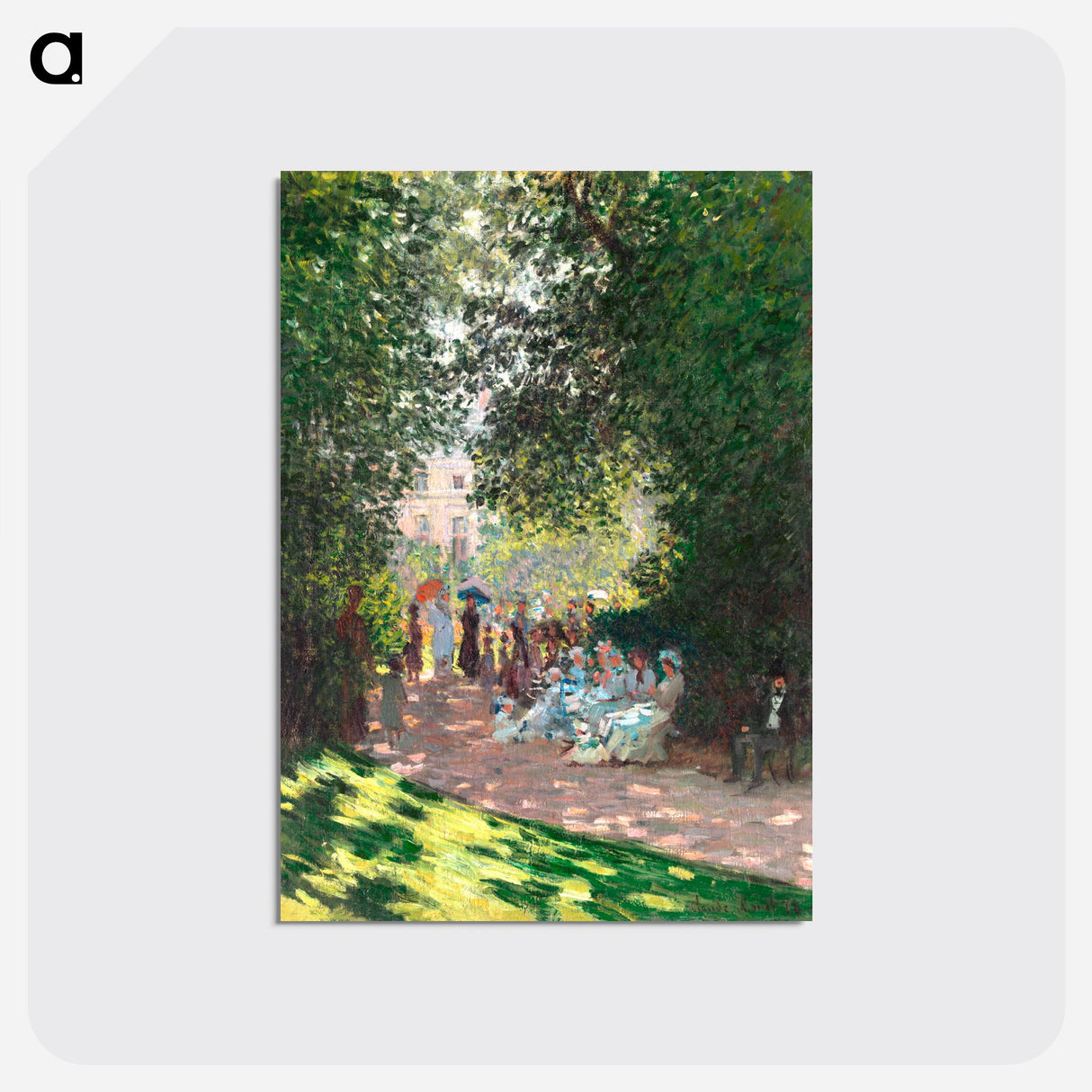 The Parc Monceau - クロード モネ Postcard.