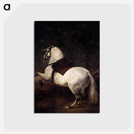 アートポストカード-A White Horse - ディエゴ ベラスケス Postcard.