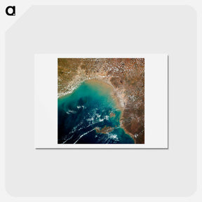 アートポストカード-Queensland from Skylab
 - 上空からの地球 Postcard.