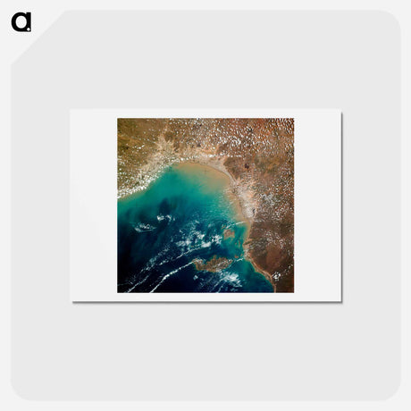 アートポストカード-Queensland from Skylab
 - 上空からの地球 Postcard.