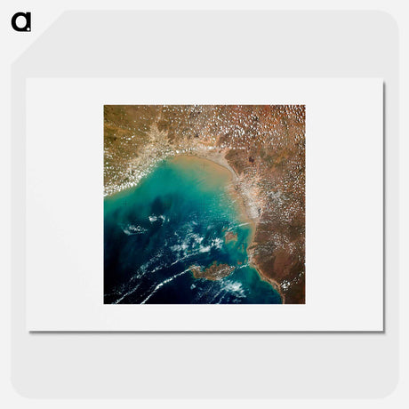 アートポスター-Queensland from Skylab
 - 上空からの地球 Poster.