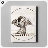 Angel playing on Bells - エドワード バーン ジョーンズ Canvas.