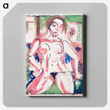 アートパネル-Nude Woman - エルンスト ルートヴィヒ キルヒナー Canvas.