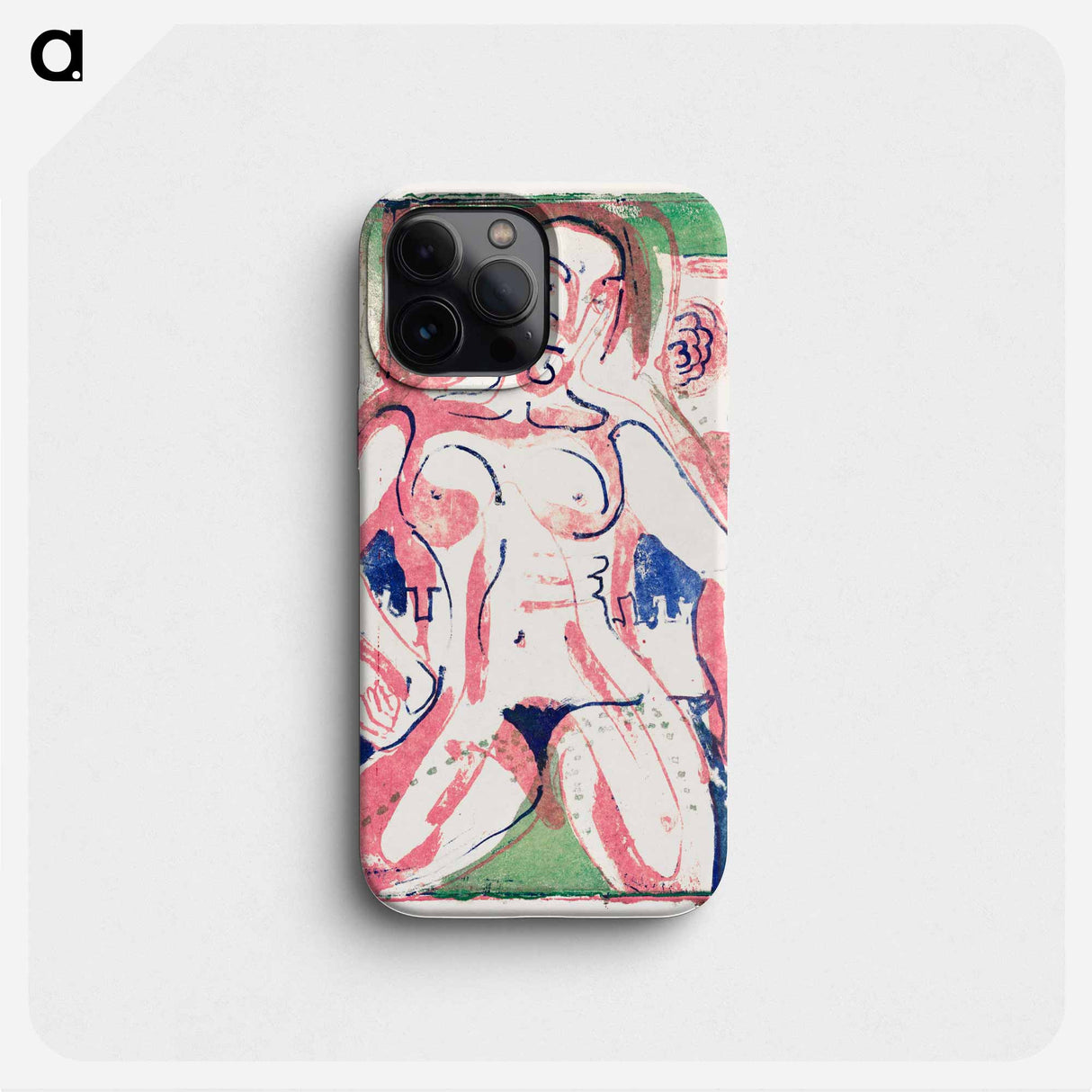 Nude Woman - Ernst Ludwig Kirchner Phone Case.