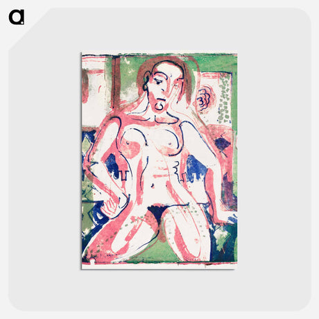 アートポストカード-Nude Woman - エルンスト ルートヴィヒ キルヒナー Postcard.