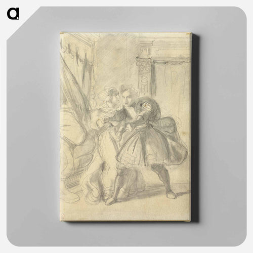 イエロー - ウジェーヌ ドラクロワ Canvas.