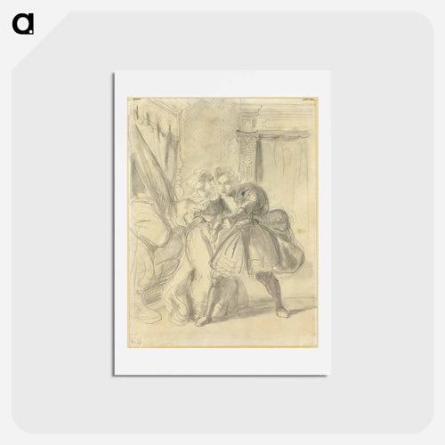 イエロー - ウジェーヌ ドラクロワ Postcard.