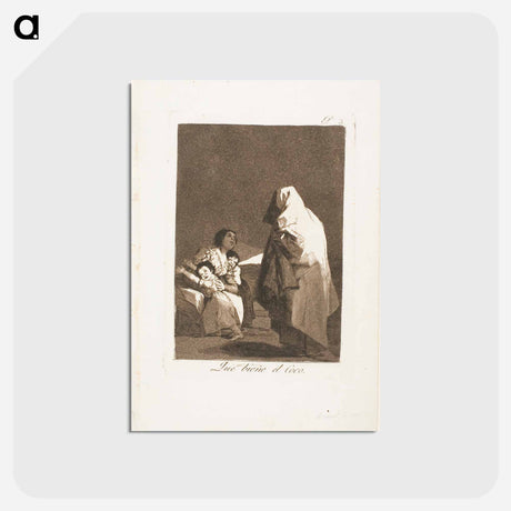 アートポストカード-Here Comes the Bogeyman - フランシスコ デ ゴヤ Postcard.