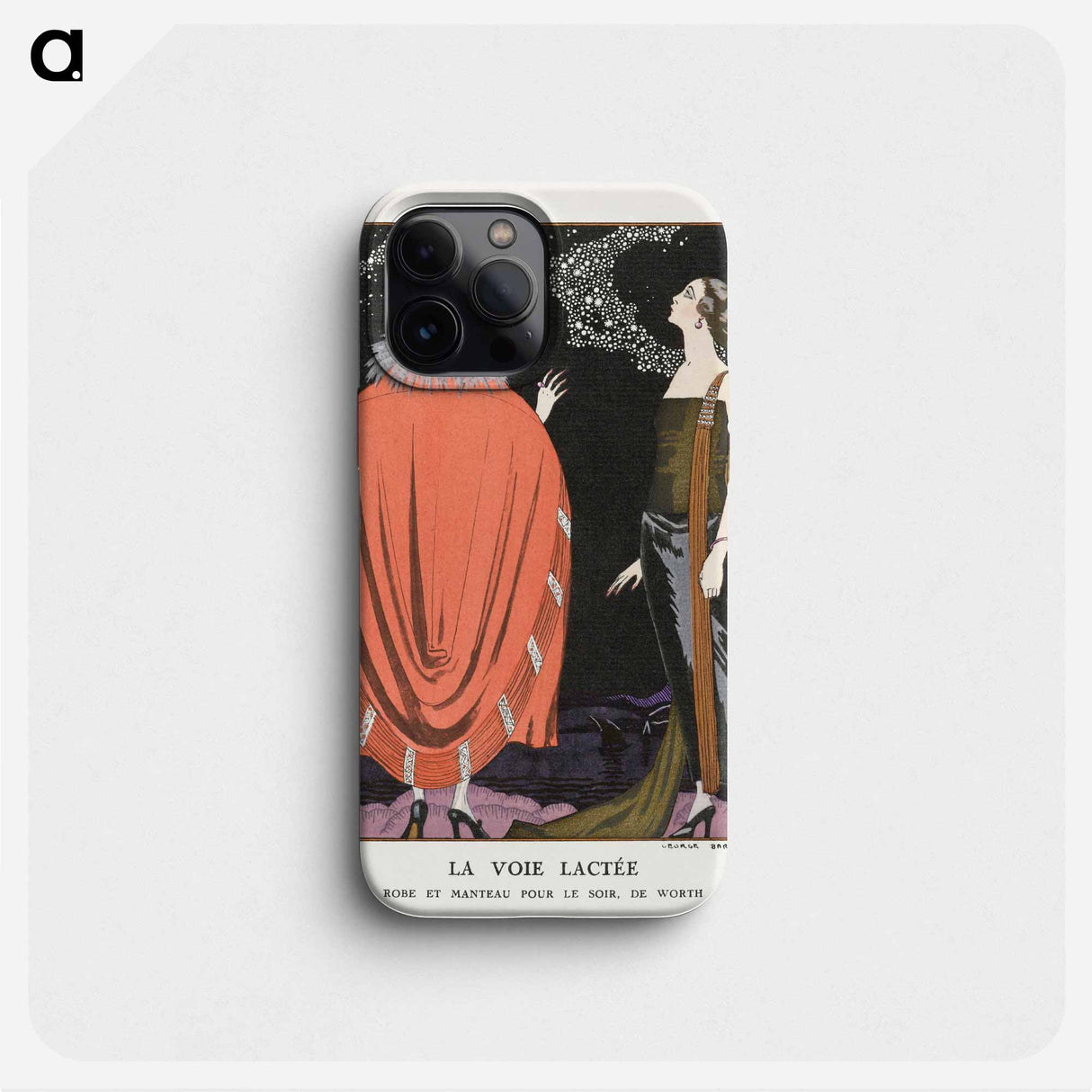 La voie lactée: Robe et manteau pour le soir, de Worth - ジョージ バービエ Phone Case.