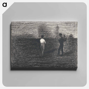 Peasants - ジョルジュ スーラ Canvas.