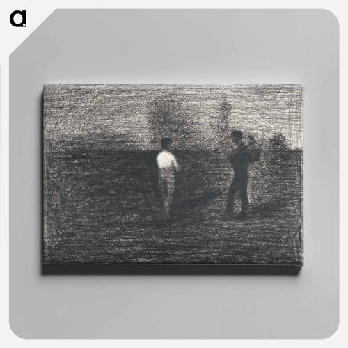 Peasants - Georges Seurat Canvas.