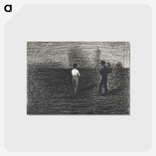 Peasants - ジョルジュ スーラ Postcard.