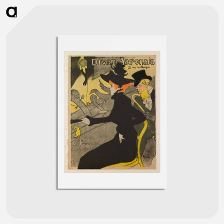 アートポストカード-Divan Japonais - アンリ ド トゥールーズ ロートレック Postcard.