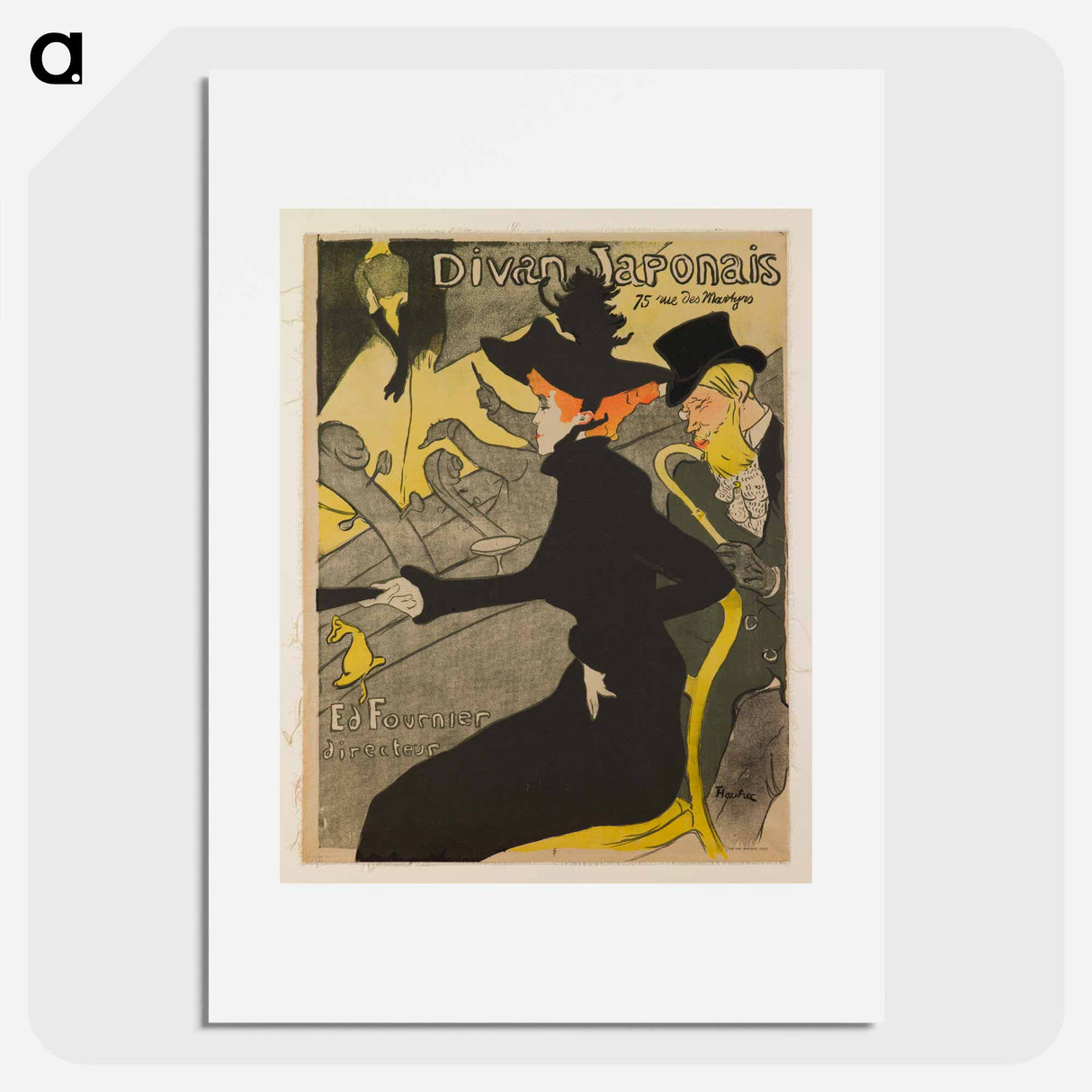 Divan Japonais - Henri de Toulouse-Lautrec Poster.