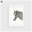 アートポストカード-Head of a horse - ジャン ベルナール Postcard.