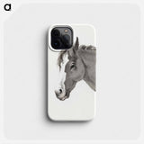 Head of a horse - Jean Bernard Phone Case.