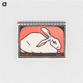 アートメモ帳-Lying rabbit - ユリー デ フラーハ Memo.
