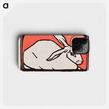 Lying rabbit - Julie de Graag Phone Case.