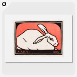 Lying rabbit - Julie de Graag Poster.