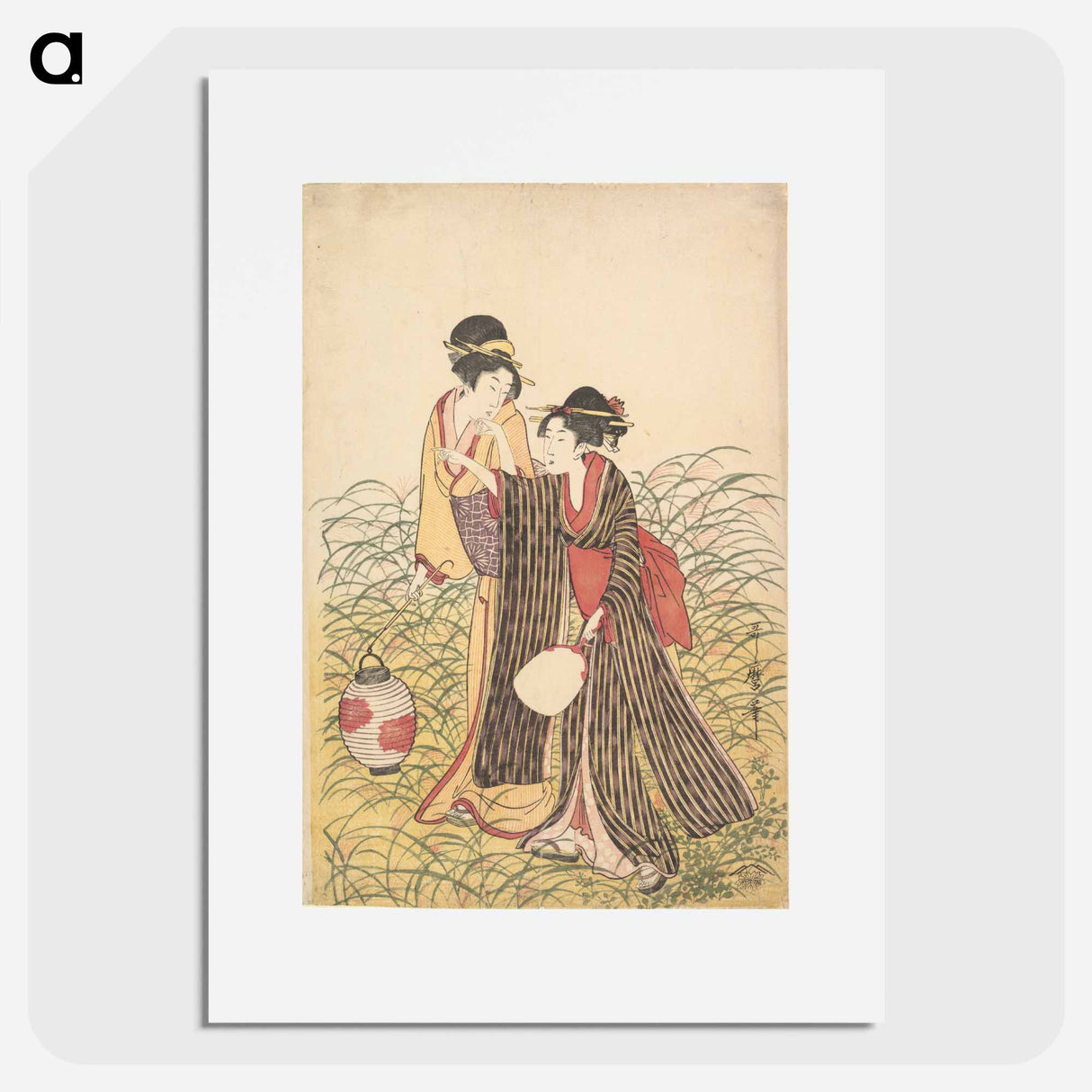 アートポスター-Elopers in Musashino - 喜多川 歌麿 Poster.