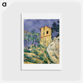 アートポストカード-The House with the Cracked Walls - ポール セザンヌ Postcard.