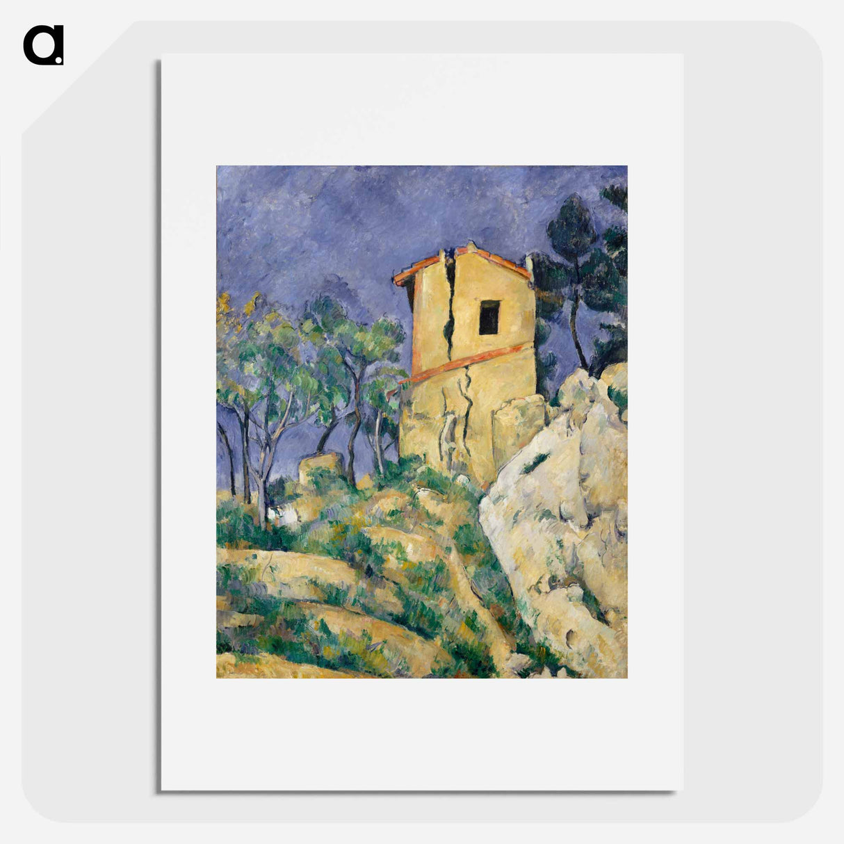 The House with the Cracked Walls - ポール セザンヌ Poster.