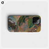 Rim of the cliff which drops off to the Plage Porguerrec - ポール ゴーギャン Phone Case.