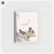 アートメモ帳-Small Japanese Greenfinch and Shepherd's Purse
 - 鳥類図鑑 Memo.