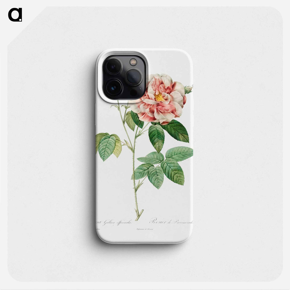 Rosa Gallica - Pierre Joseph Redouté Phone Case.